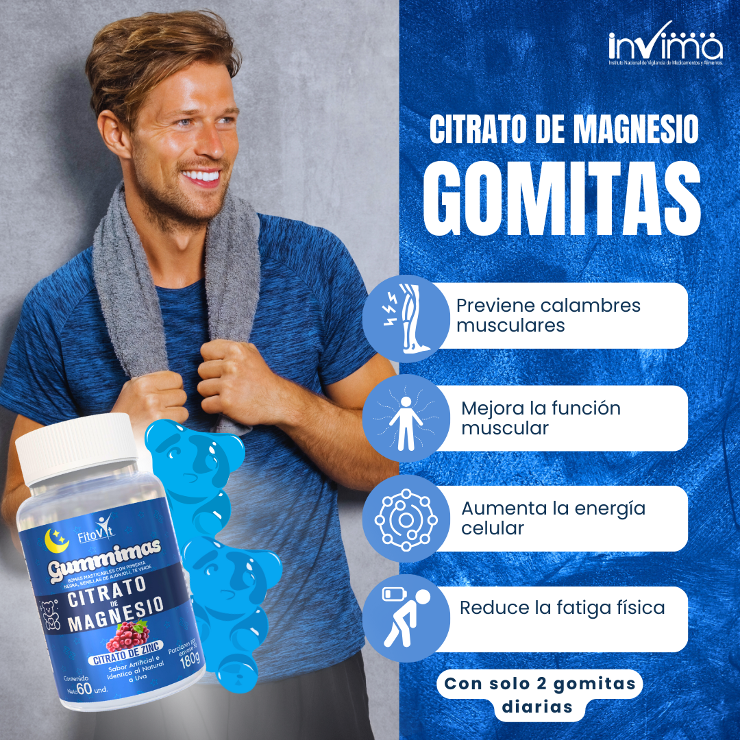 Citrato de Magnesio gomitas x60und Fito Vit